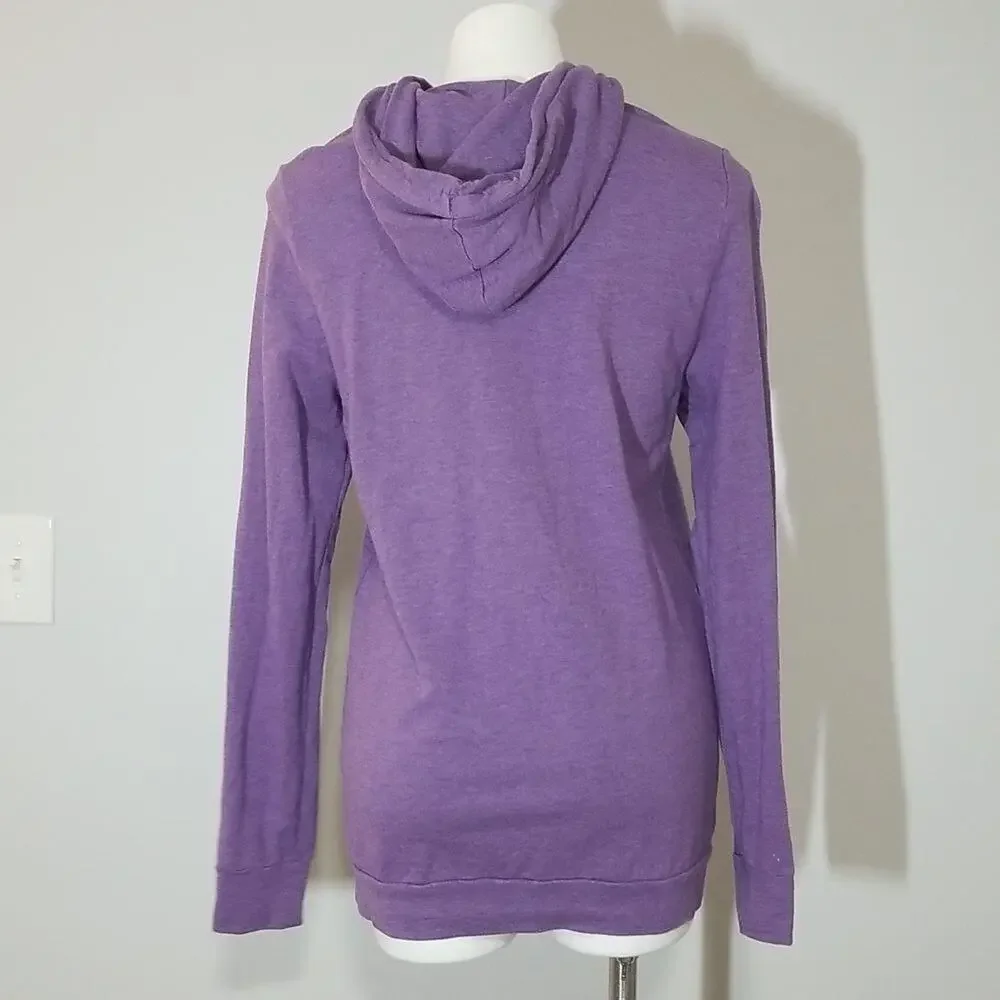 Michael Kors Purple Long Pullover Hoodie Sweatshirt - Women's Size Small
